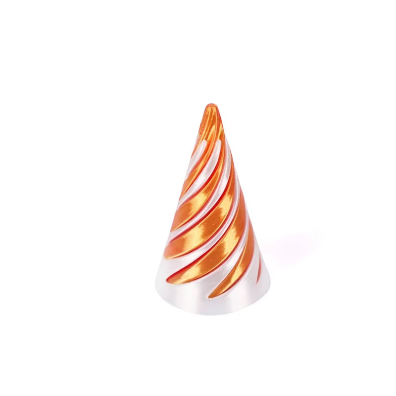 Kids 3D Printed Spiral Cone Fidgeting Toy Impossible Pyramid Passthrough Sculpture Antistress Anxiety Relieving Game Adults Toys