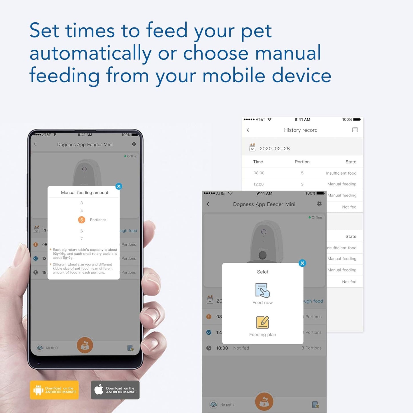 Automatic Pet Feeder Wifi 2L (2L Feeder, White)
