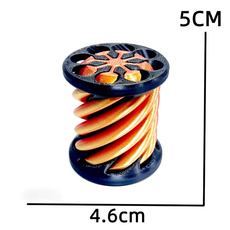 Kids 3D Printed Spiral Cone Fidgeting Toy Impossible Pyramid Passthrough Sculpture Antistress Anxiety Relieving Game Adults Toys