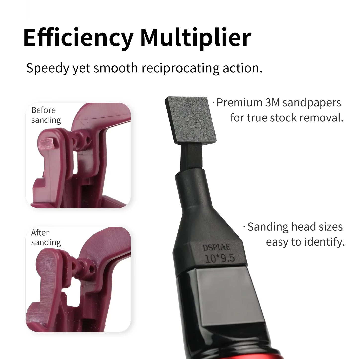 DIY ES-A Reciprocating Sander Electric Grinding Pen Plastic Model Sanding Paper Head for Military Model Craft Tools Hobby