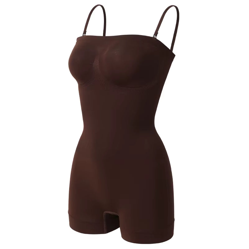 Strapless Bodysuit off Shoulder Bustier Tube Top Women Shorts Shapewear Tummy Control Body Shaper Waist Trainer Skinny Underwear