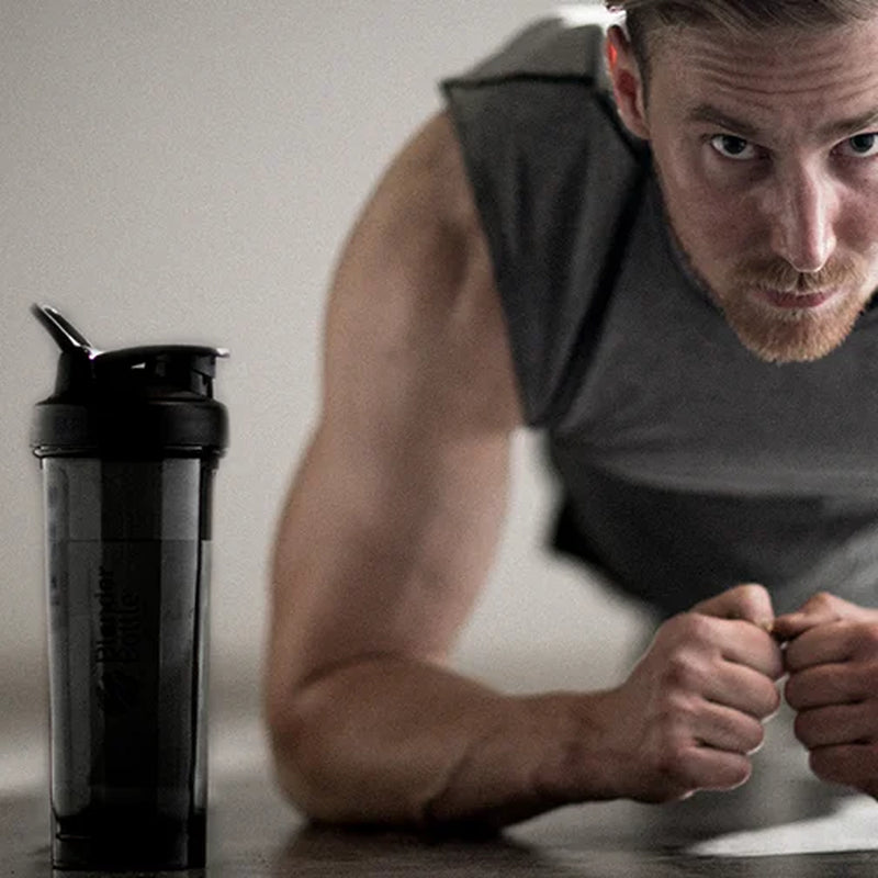 Pro Series 28 Oz Jet Black Shaker Cup with Wide Mouth and Flip-Top Lid