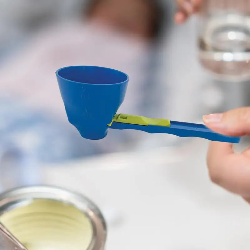 Protein Powder Funnel Spoon Measuring Spoon Funnel with Longer Handle Powder Scoop for Water Bottle Fitness Supplies