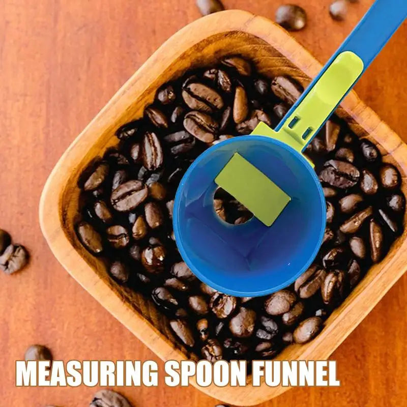 Protein Powder Funnel Spoon Measuring Spoon Funnel with Longer Handle Powder Scoop for Water Bottle Fitness Supplies