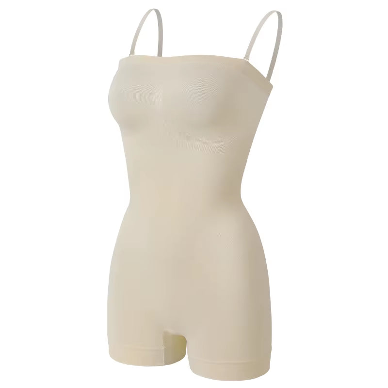 Strapless Bodysuit off Shoulder Bustier Tube Top Women Shorts Shapewear Tummy Control Body Shaper Waist Trainer Skinny Underwear
