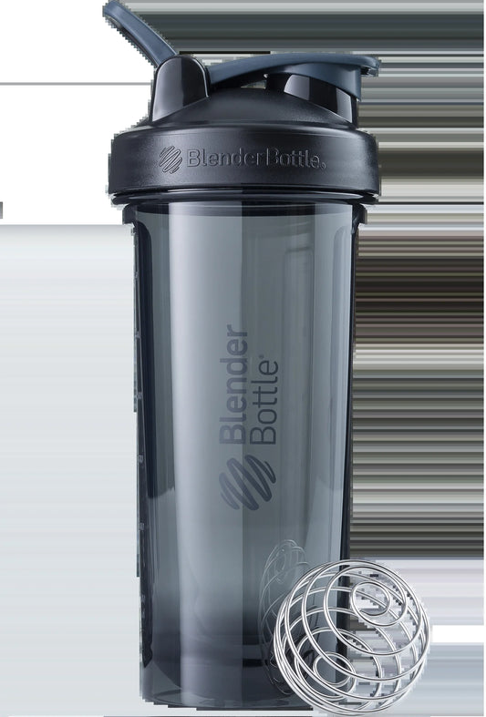 Pro Series 28 Oz Jet Black Shaker Cup with Wide Mouth and Flip-Top Lid