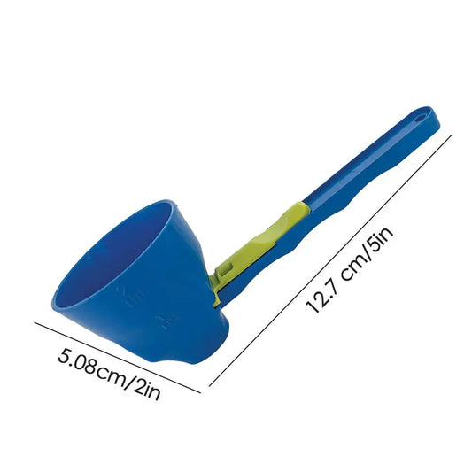 Protein Powder Funnel Spoon Measuring Spoon Funnel with Longer Handle Powder Scoop for Water Bottle Fitness Supplies