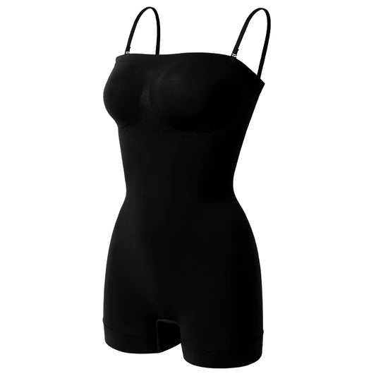 Strapless Bodysuit off Shoulder Bustier Tube Top Women Shorts Shapewear Tummy Control Body Shaper Waist Trainer Skinny Underwear